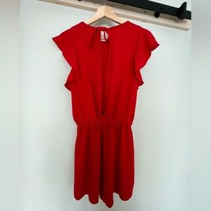 Aritzia flutter sleeve romper